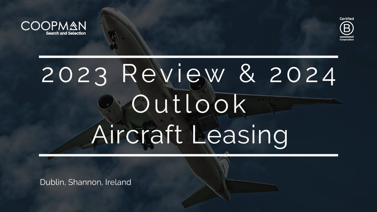Christine Jones, Senior Consultant, shares her in-depth insights into the aircraft leasing market, offering a comprehensive review of the highlights from 2023 and predictions for this year.

You can read her insights here: soamp.li/kZKo

#Coopman #AircraftLeasing