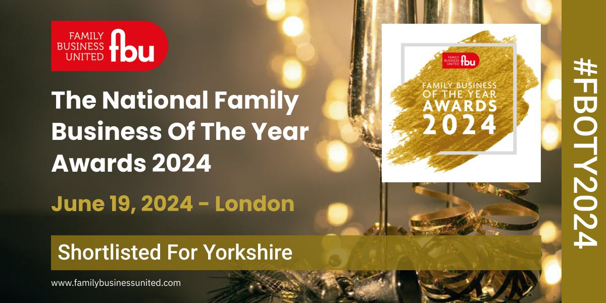 We’ve been shortlisted for the #Yorkshire @FamilyBizPaul Awards 2024! #Family firms play a vital role in our #economy, contributing over half the world's GDP & accounting for 65% of its employment. It's an honour to be recognised for our efforts. #FBOTY2024