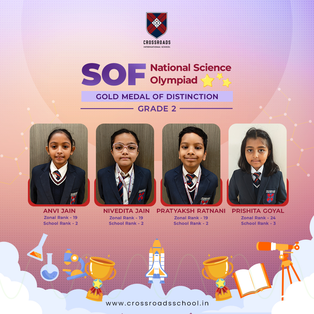 cisudaipur's tweet photo. "In the journey of life, may you continue to climb new heights and surmount every challenge. Congratulations on your well-earned success!"

Congratulations to Crossroads International School's SOF National Science Olympiad achievers! Keep shining! 👏🏻

#CIS https://t.co/PlC43B7ICy