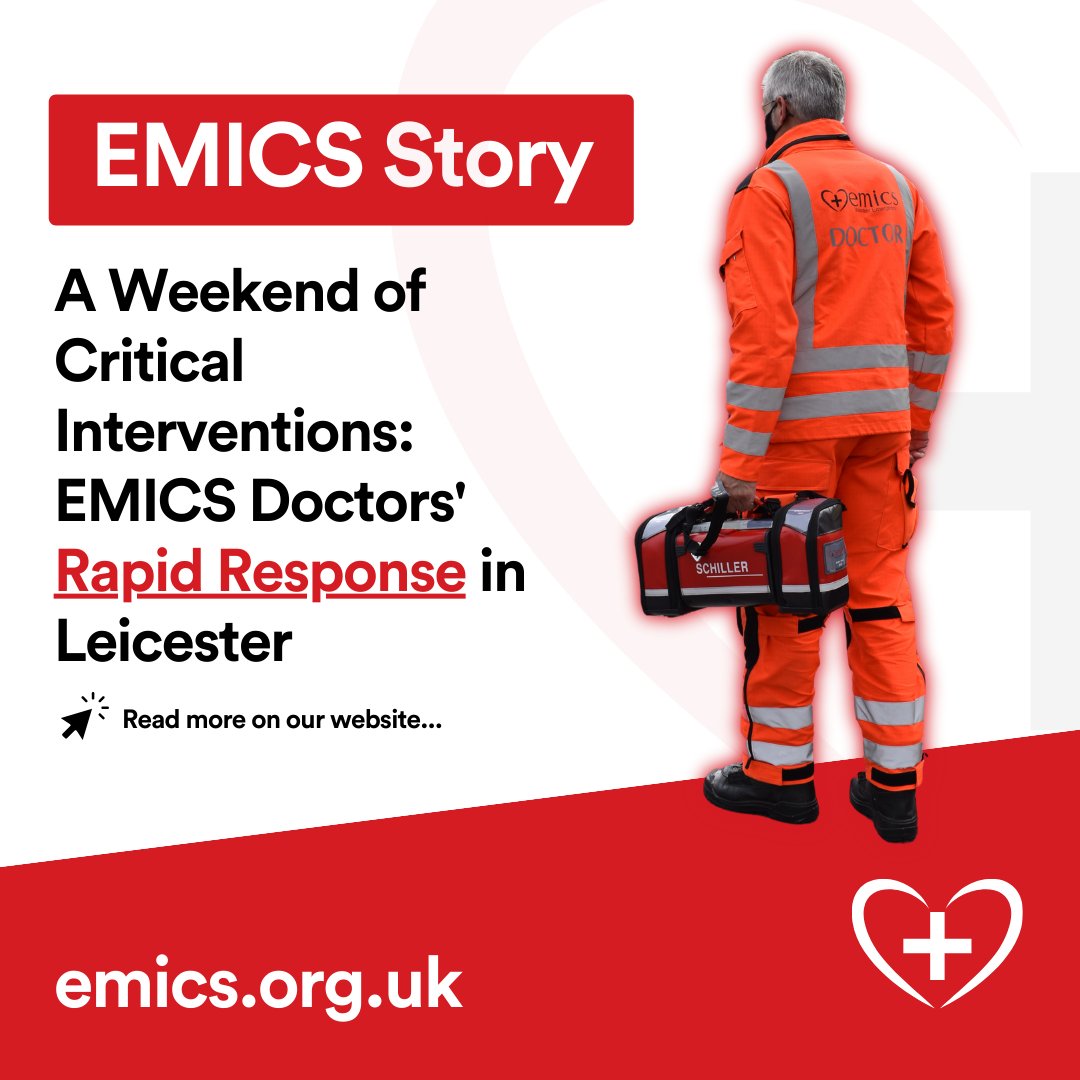 EMICS heroes save the day in Leicester! Two stabbings, one farming accident, all handled with skill by our volunteer doctors. Read the full story of bravery & and expertise: emics.org.uk/news/a-weekend… #Leicester #EMICS #Heroes #TraumaHeroes