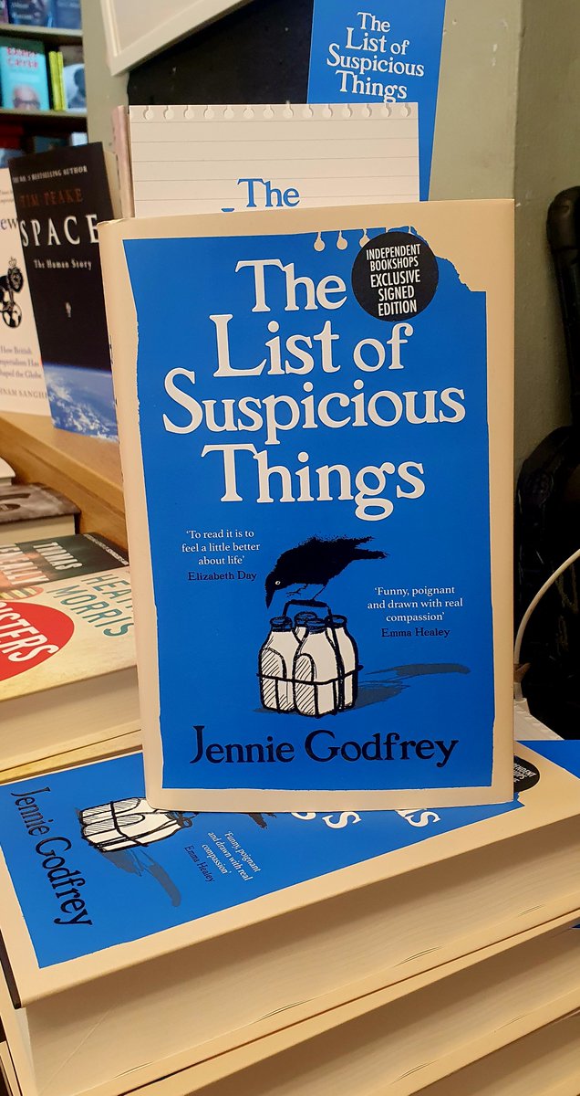 Happy publication to @jennieg_author with #TheListofSuspiciousThings This is a fantastic read! Indie exclusive signed editions in stock now @IndiesAbout