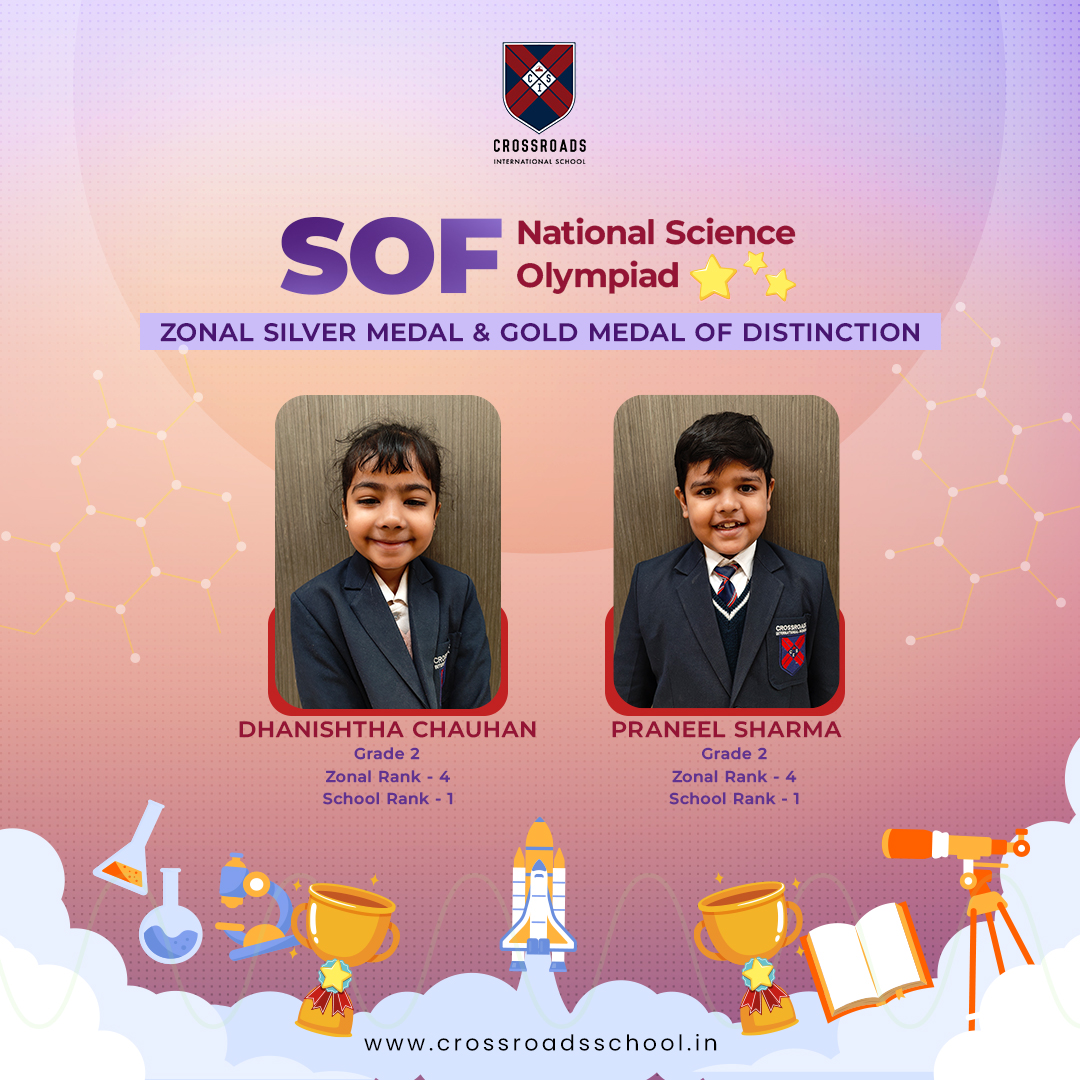 cisudaipur's tweet photo. "In the journey of life, may you continue to climb new heights and surmount every challenge. Congratulations on your well-earned success!"

Congratulations to Crossroads International School's SOF National Science Olympiad achievers! Keep shining! 👏🏻

#CIS https://t.co/zfH7407GmI