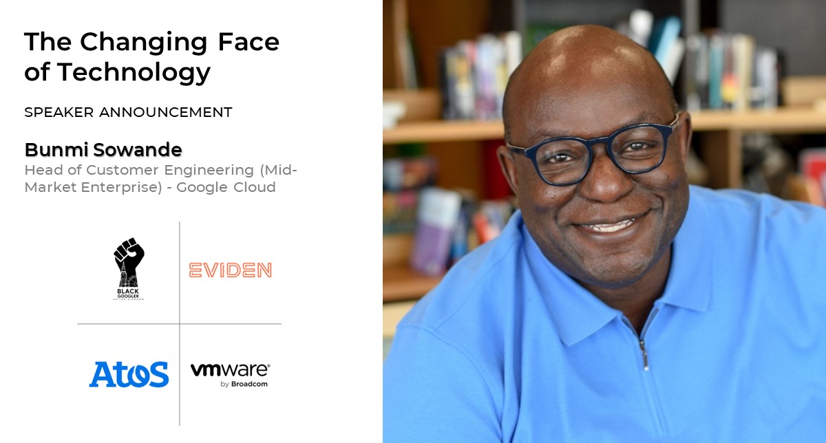 Evidenlive's tweet photo. We are excited to welcome Bunmi Sowande, Head of Customer Engineering (Mid-Market Enterprise) at Google Cloud, as a speaker at the #CFOT Event on 21st Feb! 🌟  

Find out more about the event here: https://t.co/j2b9nJyTIs https://t.co/DoSlaKDBsp