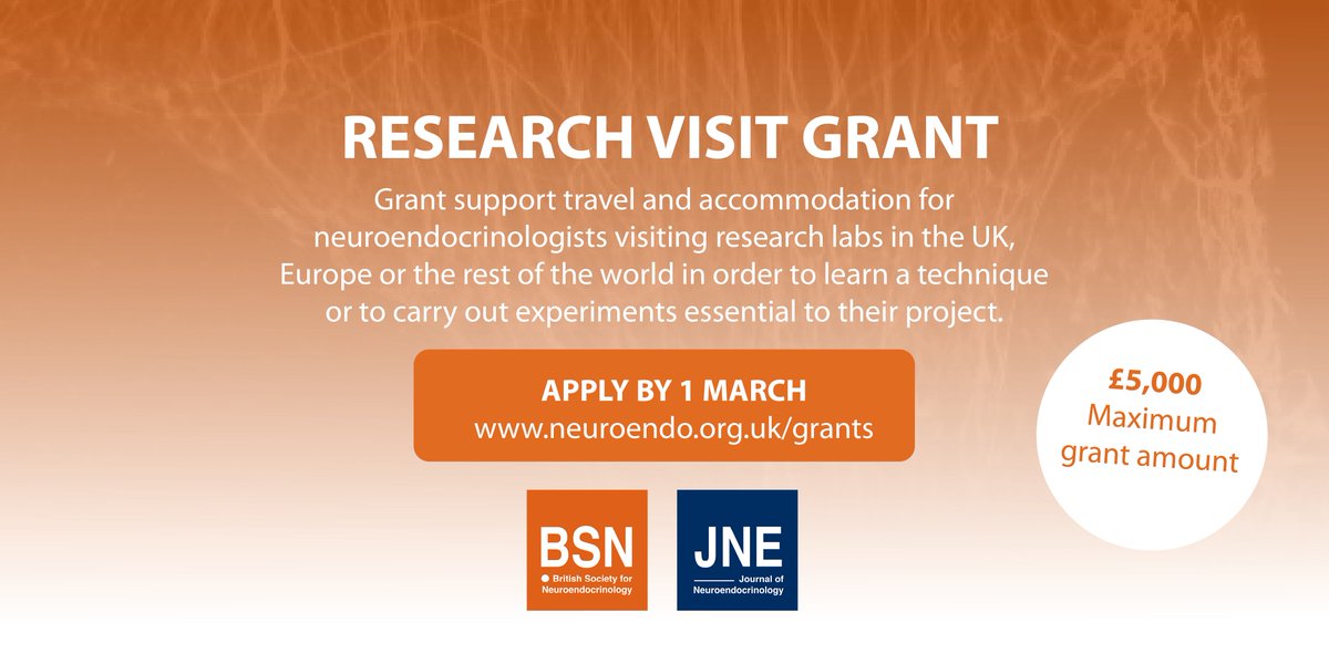 Found a neuroendo lab in the UK or abroad whose work you love? 🔬

Apply for our research visit grant for up to £5000 financial support.

Deadline 1 March 2024

More information: neuroendo.org.uk/grants