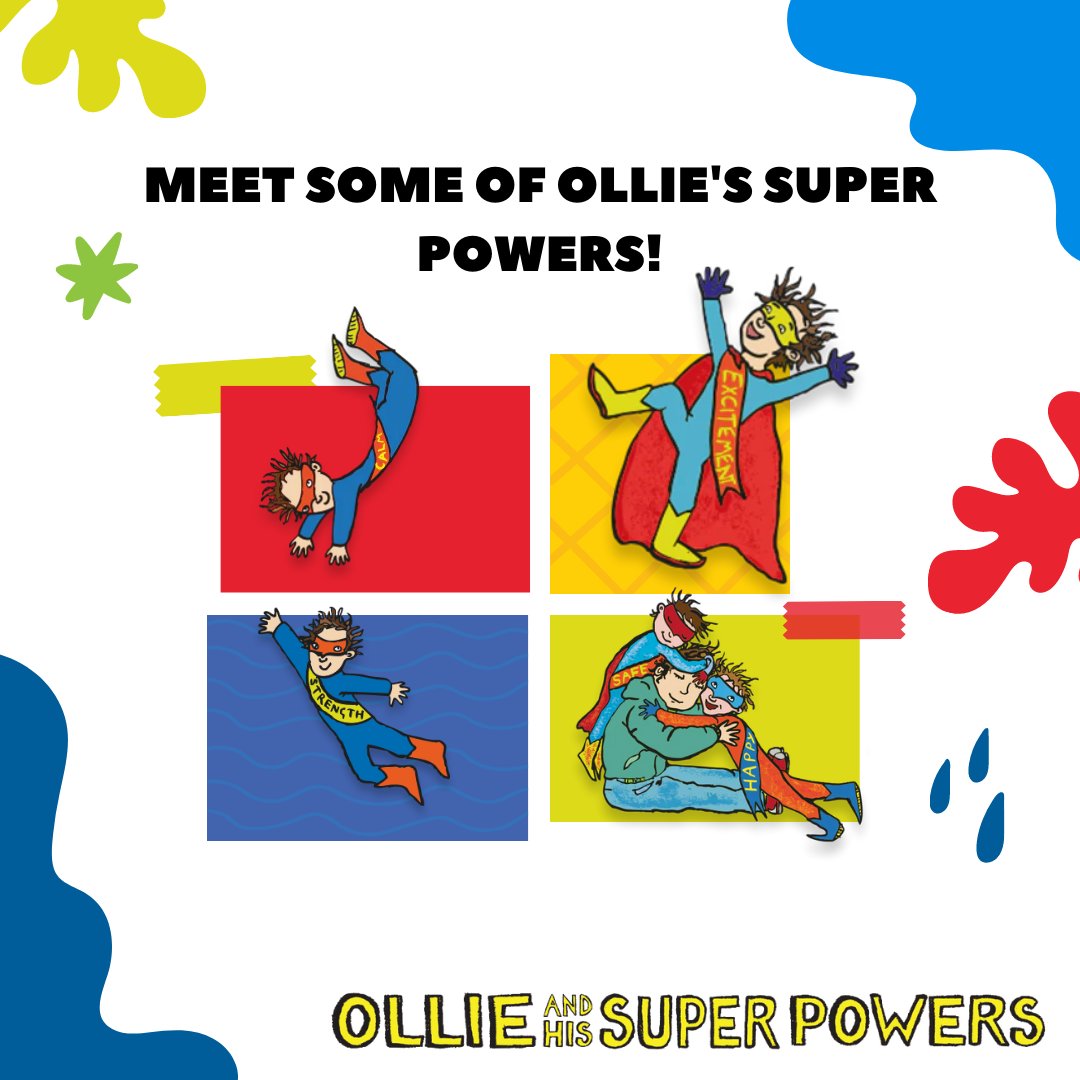 Ollie gets to choose how he wants to feel and what super powers will be best at getting him through his day >> ollieandhissuperpowers.com