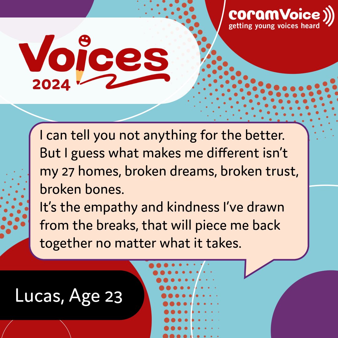 You won't want to miss this next amazing shortlisted entry 'Broken is Beautiful' ❗📚✏️ 🌟Be empowered by the amazing writing of care-experienced youth. Read all the shortlisted entries here 🔗 ow.ly/HiI750Qzcb5 #CreativeVoices2024