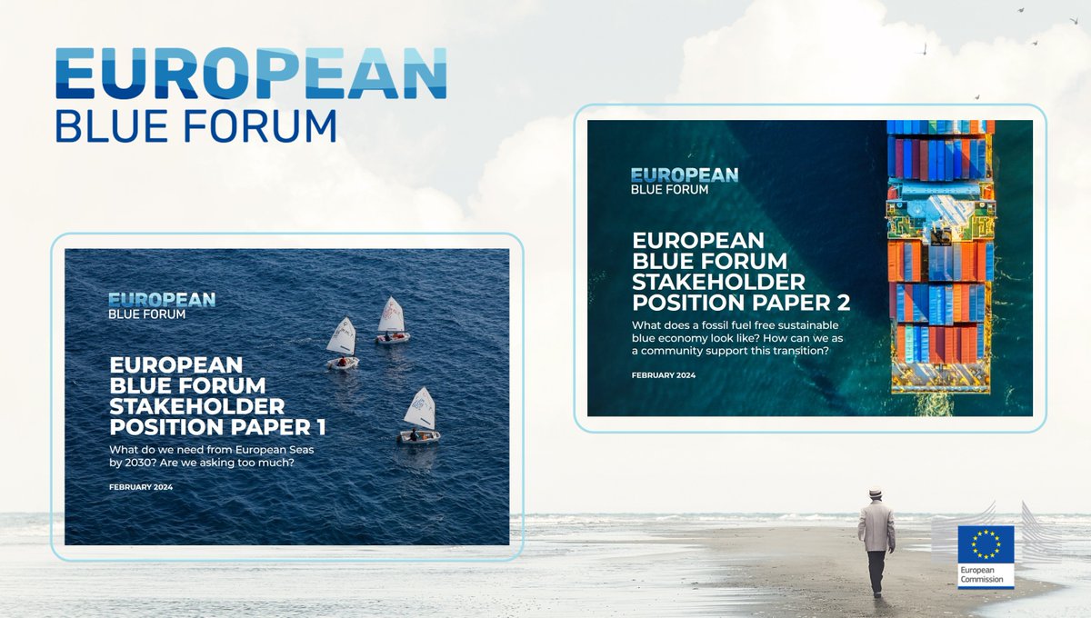 📢After 10 months of work we are very excited to publish the #EuropeanBlueForum Stakeholder Position Papers ! Thanks to all our Members for their contributions and insightful exchanges which brought these papers to life. This is only the beginning ! 🗞shorturl.at/zAOTV
