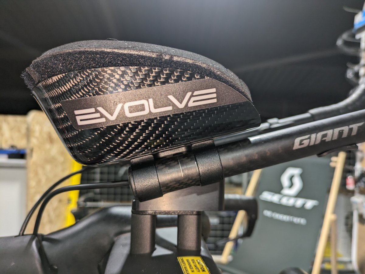 Tri/TT bikes can be tricky to work on but we are happy to accommodate these machines. We can advise on the best upgrades and modifications for your bike and help you source the right parts to get you dialed in like these Evolve Aeroworks armrests and cockpit wedges.