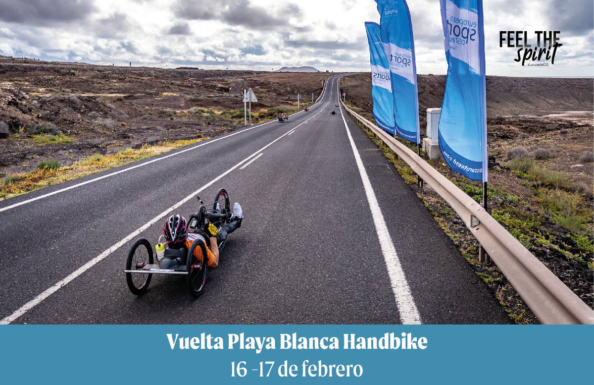 LanzaroteSD's tweet image. 🔝Mañana vuelve a #Lanzarote la 'Vuelta a Playa Blanca Hand Bike' 👏🏽y desde #LanzaroteESD queremos desearle la mejor de las suertes a todas las personas participantes🚀🍀

#FeelTheSpirit