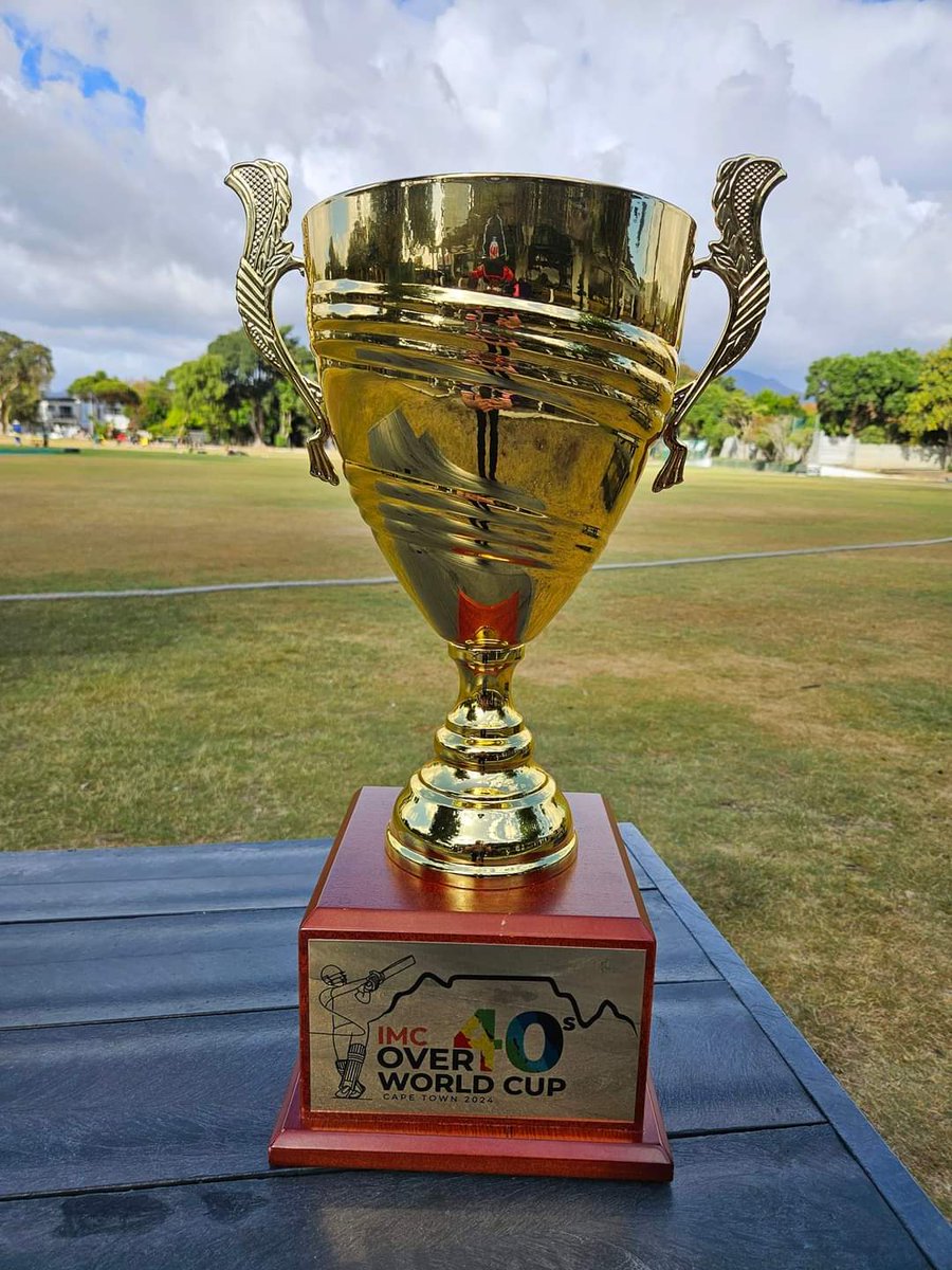 Over-40s World Cup on display for the first time, at the Canada vs Australia warmup game today.