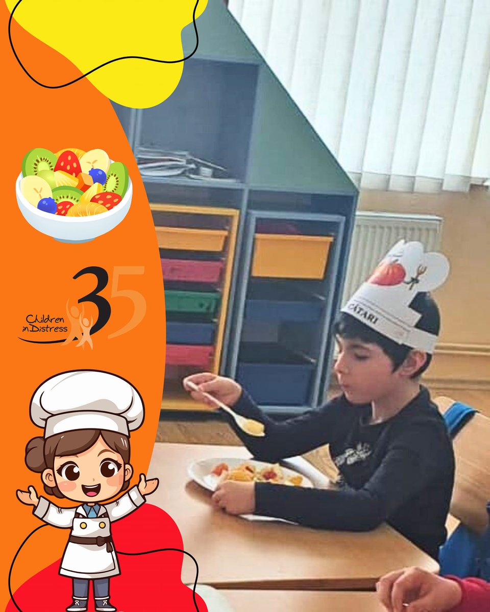 ChildrenID's tweet image. 🧑‍🍳Chef Bubu enjoys the fruit 🍎salad that he prepared with great skill!
Under the careful guidance of the teachers 👩‍🏫and with the help of the secret ingredient: LOVE❤️, he transformed the fruit into an experience full of color, freshness and vitamins!