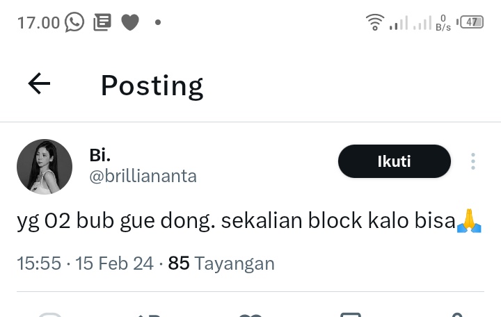 bweatiful's tweet photo. Block unblock harusnya mah 🥴 penting bgt gw follow https://t.co/aoDIg4oTXA