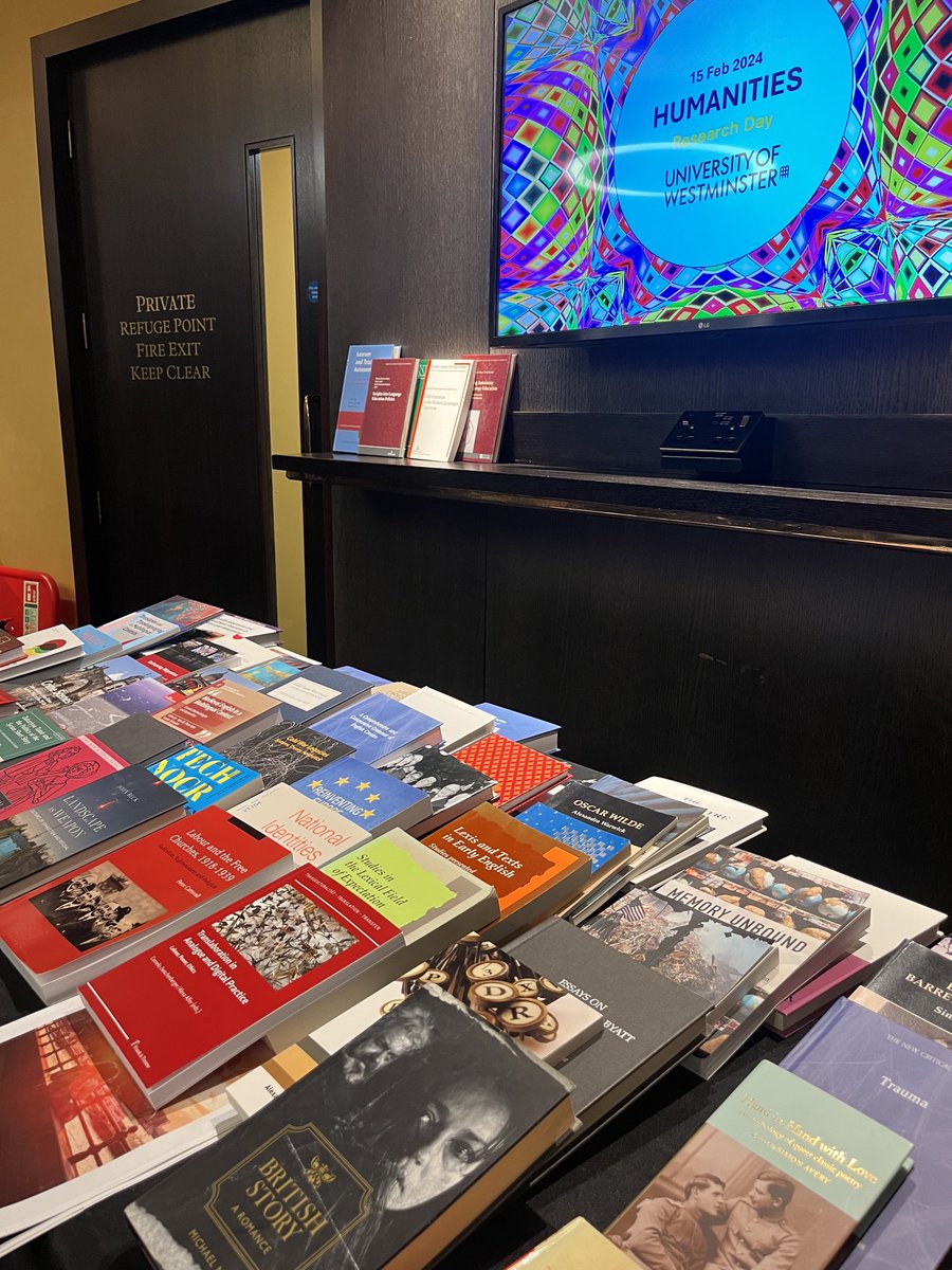 Only a small selection of ⁦<a href="/wminhumanities/">Humanities at Westminster</a>⁩ colleagues‘ publications. What an impressive and prolific bunch we are!