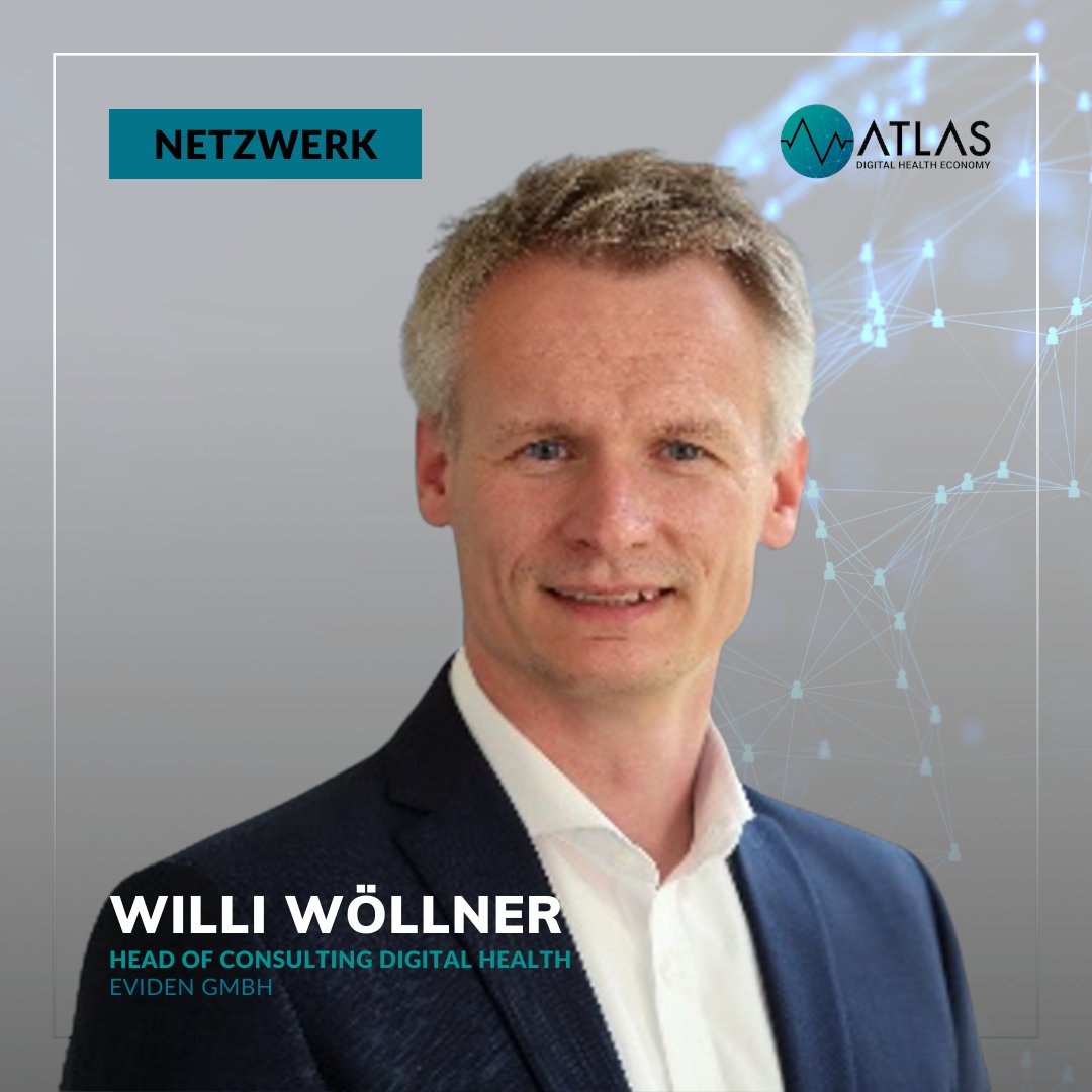 Neuer ATLAS Netzwerkpartner: 
Willi Wöllner MBA ist Head of Consulting Digital Health bei #Eviden, einem Technologieführer im Bereich der datengesteuerten, vertrauenswürdigen und nachhaltigen digitalen Transformation.

Link zum Profil: lnkd.in/eKarnNzd
#digitalthealth