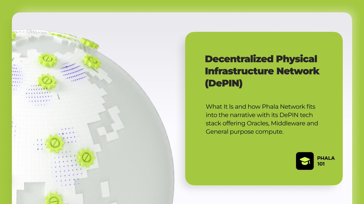 🚀 Dive into the world of DePIN with #PhalaNetwork! 

Discover how we're revolutionizing decentralized physical infrastructure networks (DePIN) with middleware, oracle, &amp; compute functionalities. 

🌐 #DePIN #web3 #SmartContracts 🧵
