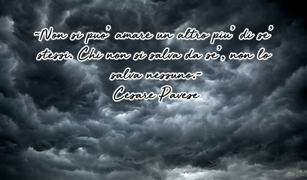AvaAdore's tweet photo. -Non si può amare un altro più di sé stessi. Chi non si salva da sé, non lo salva nessuno.-
Cesare Pavese
Pavese ci ha abituati a dover interpretare; come nella sua lettera di addio. Anche in questo caso: è un salvarsi da soli o un salvarsi -da- sé stessi? https://t.co/ANA37LGirG