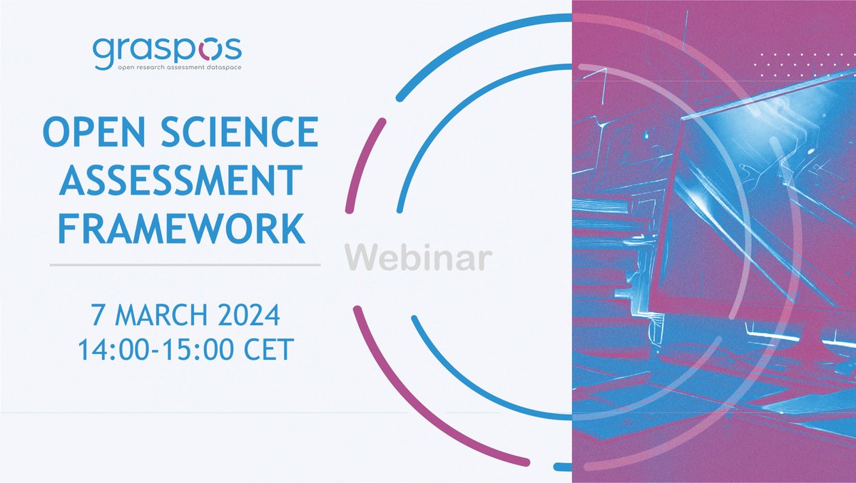 Join us on 7th March 2024 for a webinar on the Open Science Assessment Framework within the #GraspOS project! Learn about Responsible Assessment, explore frameworks like #CoARA and #SCOPE, and dive into practical applications. Learn more and register: graspos.eu/training-mater…