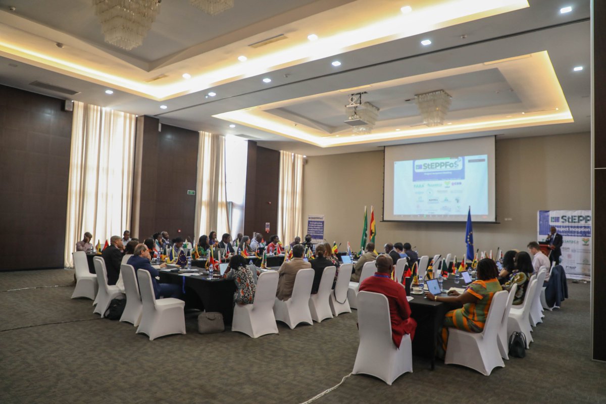 FARAinfo's tweet photo. The @_AfricanUnion & the @EU_Commission has today launched the "Strengthening Evidence-Based Policy Practice for Sustainable Food Systems under the #AUEU Partnership" #StEPPFoS, which is designed to promote policy coherence and alignment across #PANAP and #FNSSA to contribute... https://t.co/je3sfJt0MC