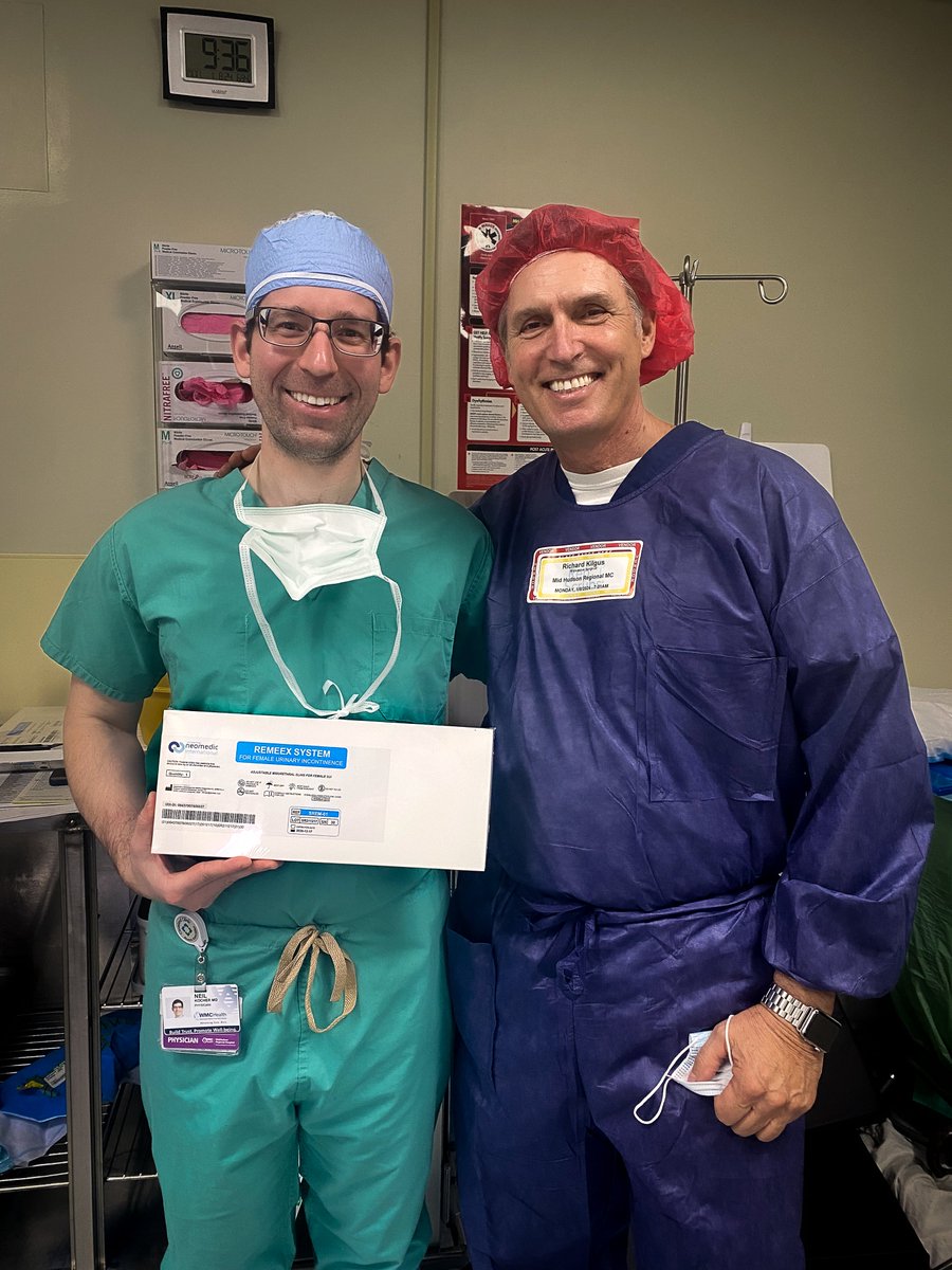🙏Dr. Kocher at MidHudson Regional Hospital in NY, has improved a patient's life after a challenging journey with previous failed treatments. Thanks to the #Remeex Adjustable Sling procedure and tension adjustment, allowed the patient to leave the office dry and smiling.🤩
