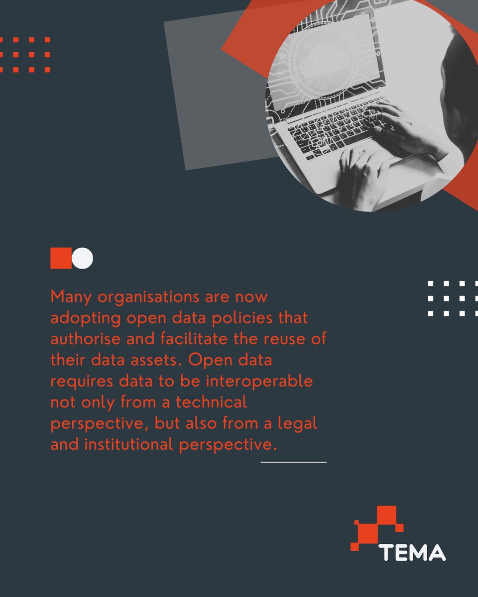 temaproject_eu's tweet photo. Despite the #data wealth online, many factors contribute in poor #datasharing among public administrations and other organisations, resulting in limiting #innovation. What are the key areas to be taken into account when talking about #interoperabledata sharing?🤔
#TemaEU https://t.co/Pc3U4gkKHO