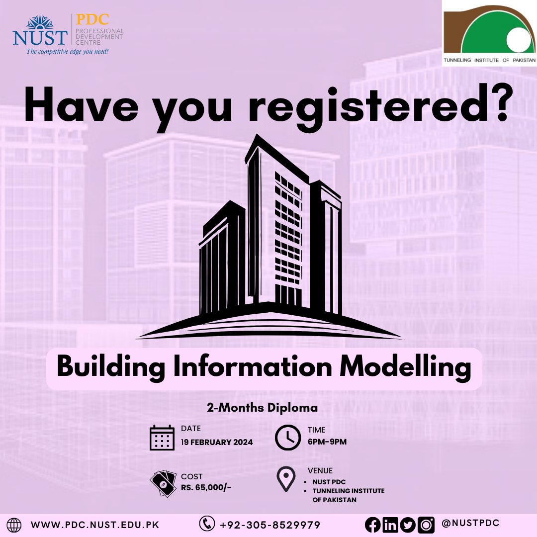NUST Professional Development Centre (PDC) tweet media