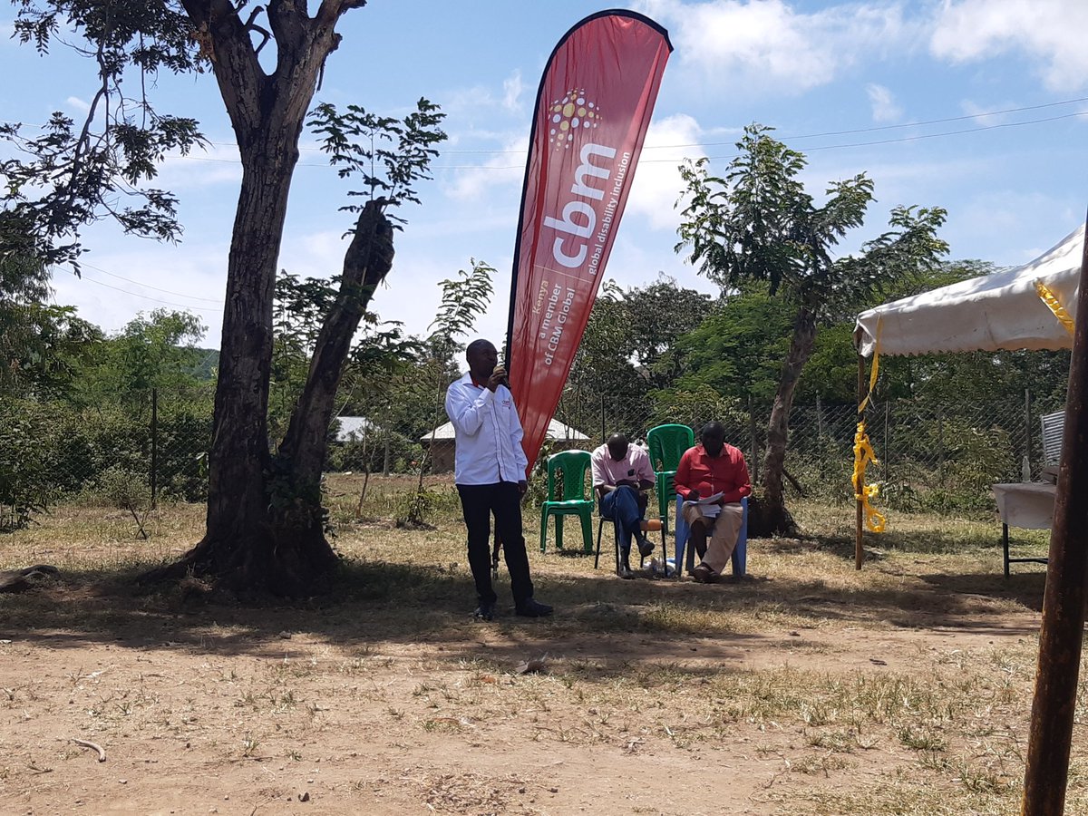 At the handover ceremony in Nyamuga special school