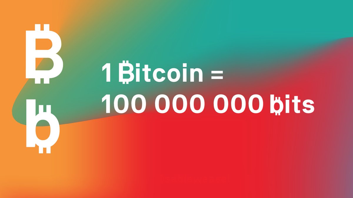 sableweasel's tweet image. I know I don&apos;t have any reach here and for sure this discussion is already old — but I think a solution to address the denomination problem of #Bitcoin would be to use the term bits. 1 Bitcoin = 100 000 000 bits. #bitcoindesign