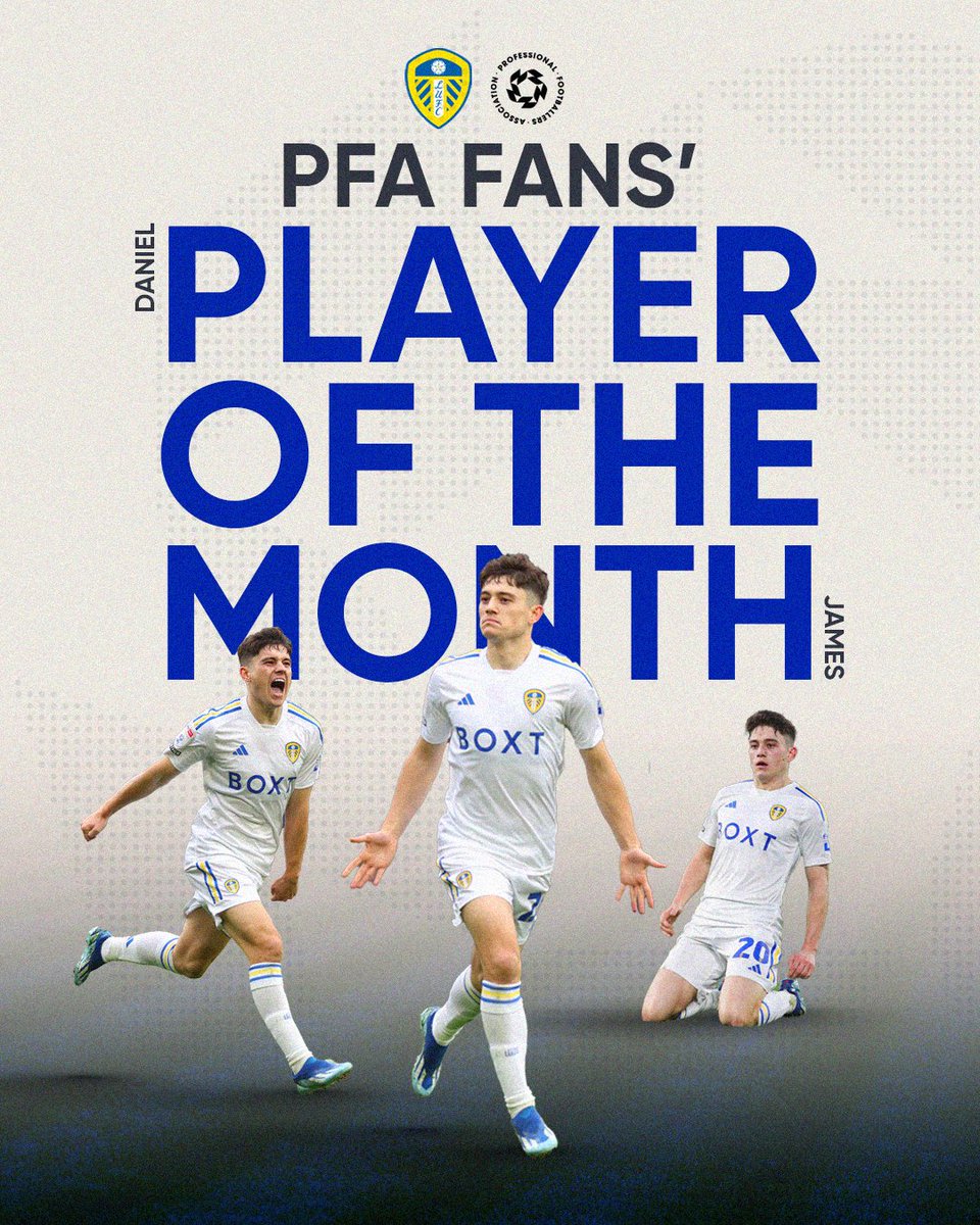 PFA's tweet photo. Congratulations, @Daniel_James_97 👏

Voted as the winner of the PFA Championship Fans' Player of the Month for January 🏆

#LUFC | @LUFC https://t.co/gfjnywGsXm