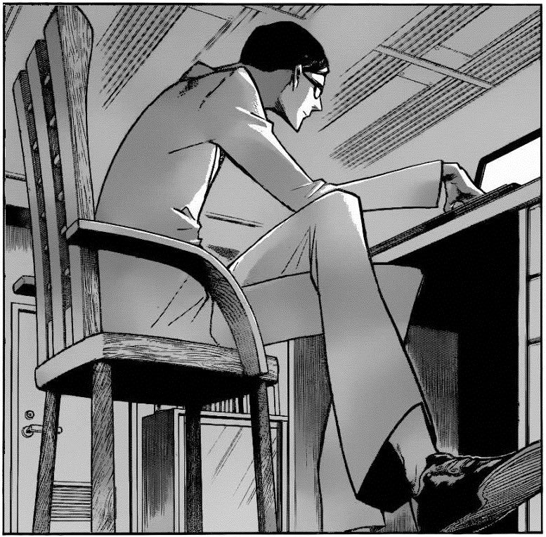 sometimes he stays up reading Wikipedia pages, sometimes he stays up doxxing all might haters , he does it all from this shitty anti ergonomic chair and a 32gb ram laptop with 67 tabs open