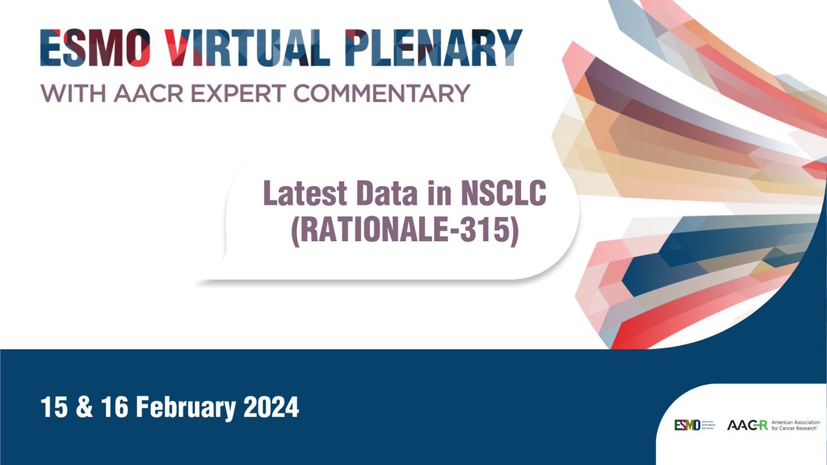 #ESMOVirtualPlenary: Does the addition of perioperative tislelizumab to neoadjuvant chemotherapy improve survival outcomes for patients with resectable #NSCLC? ⏲️ Today (15/2) at 18:30 CET: 👉ow.ly/kVrX50QAxhZ
@marinagarassino @LuisPaz_Ares @JustinGainor @AACR