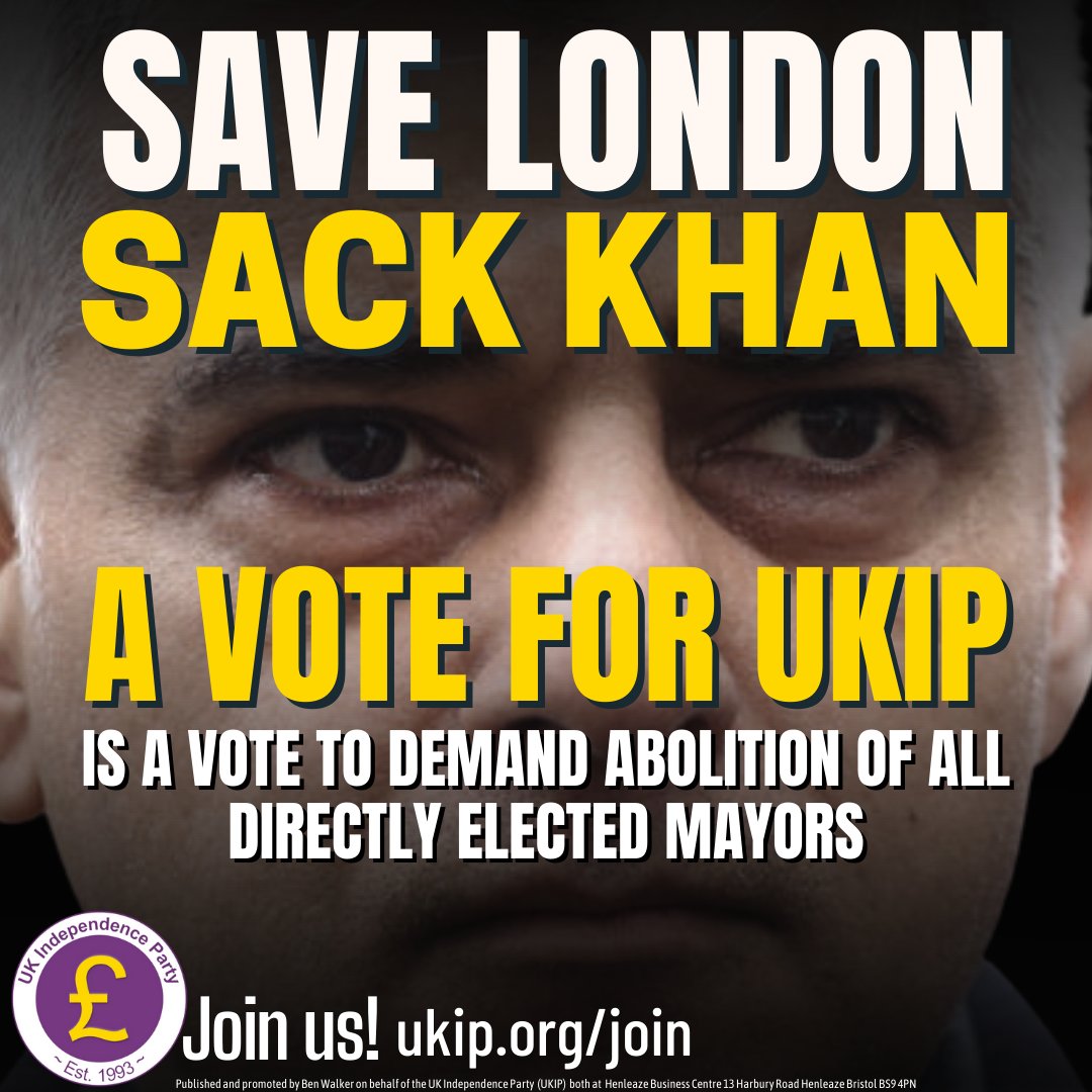 We don't need elected mayors who waste money giving new woke names to railway lines any more than we need elected mayors who force us to endure #ULEZ or knife crime all over #London. 

Sack Khan. #SaveLondon. #JoinUKIP