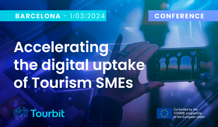 Tourbit_EU's tweet image. 🟣 #TourbitFinalConference | Accelerating Digital Uptake of Tourism SMEs

👥 Roundtable “Tourism SMEs investing in Digitalisation&quot;
🤖 AI Masterclass for Tourism SMEs
🔎 Session “Tourbit’s Contributions to the Tourism SMEs Digital Uptake&quot;

ℹ️ Register now: bit.ly/3S00rKX