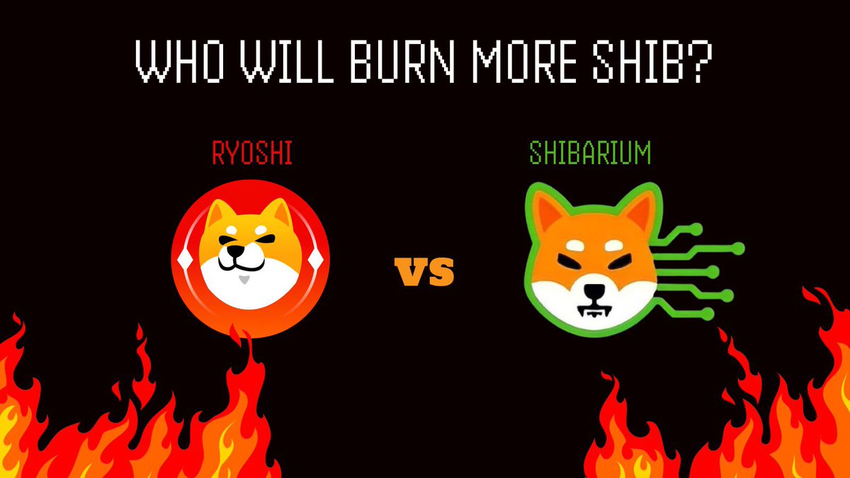 Who will burn more $SHIB? 🔥

#Ryoshi VS #Shibarium