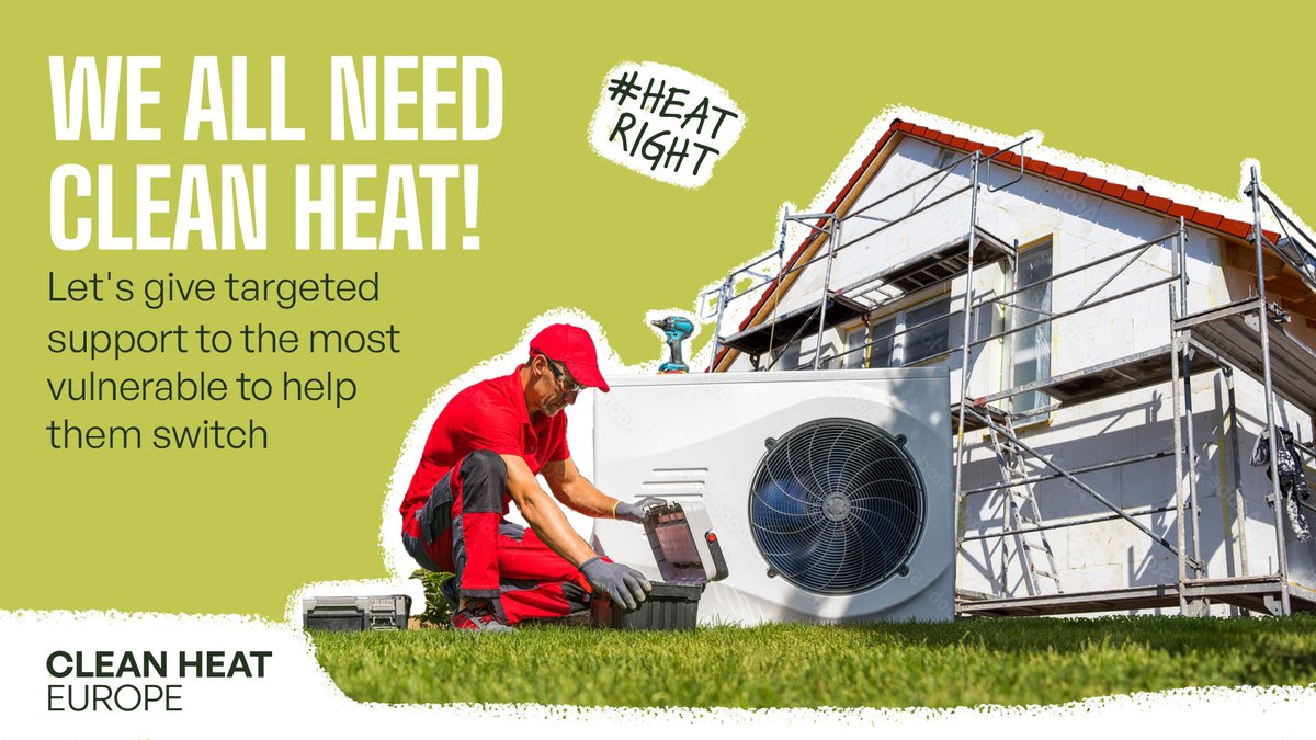 🚨🌍 The EU's #GreenDeal can cut lowest-income household energy bills by at least one-third through home renovations and transitioning to #CleanHeating.

That's why #HeatRight is important! 👏 
Learn more about our Coalition on our website!
➡ cleanheateurope.eu