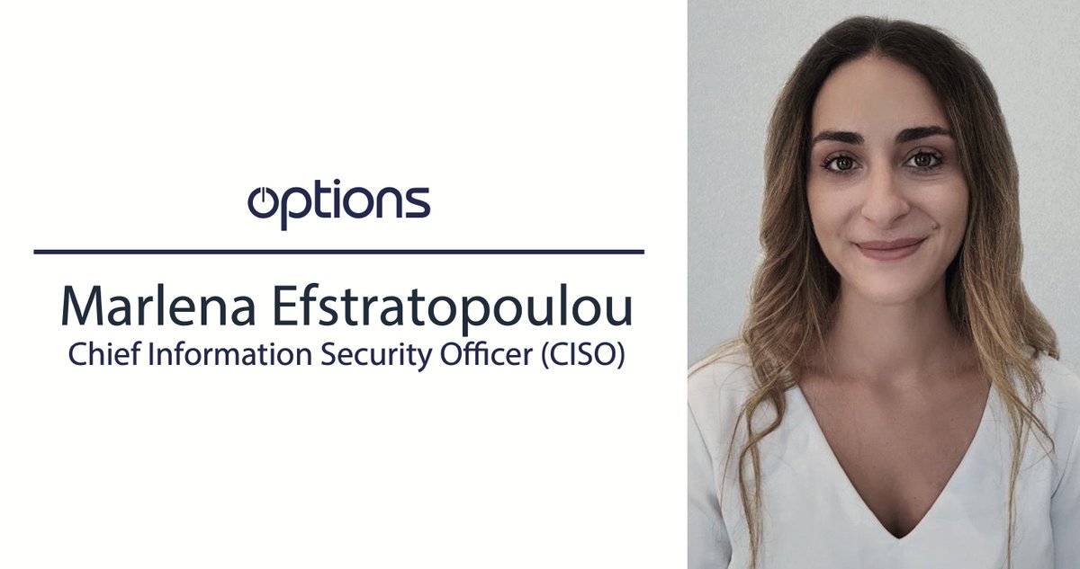 Press Release: Options Technology Appoints Marlena Efstratopoulou as Chief Information Security Officer (CISO) to Lead Integrated Security Approach options-it.com/2024/02/15/opt…
