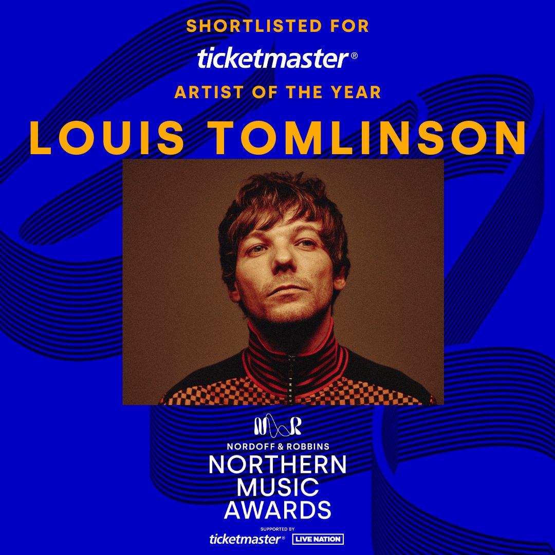 Louis has been nominated in the 'Artist of the Year' category at the first ever @nordoffrobbins #NorthernMusicAwards! The Northern Music Awards will raise money for music therapy and the vital work of Nordoff and Robbins. Find out more: nordoff-robbins.org.uk/nmas