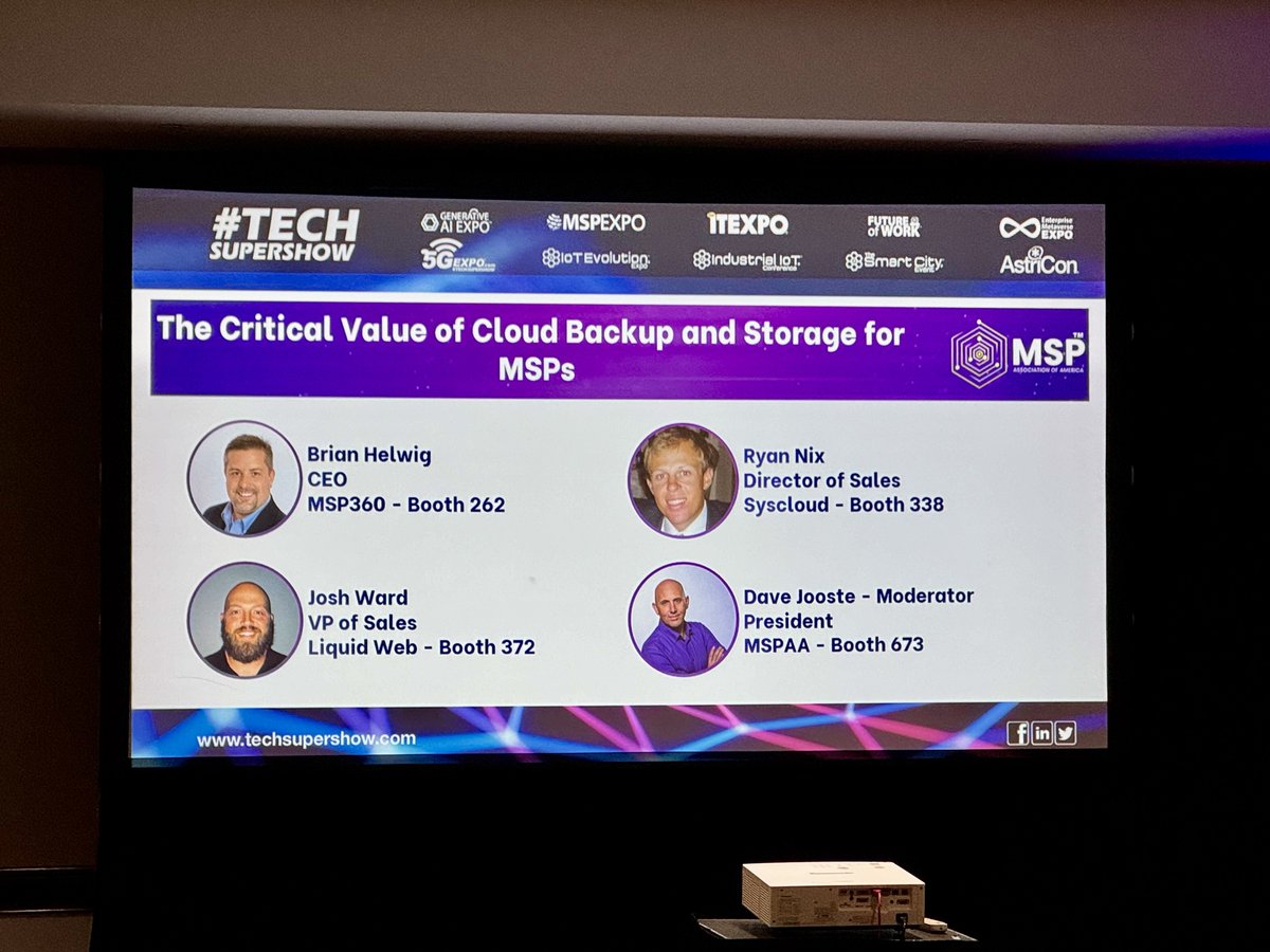 msp360's tweet image. Here we go, day 2 at MSP EXPO in Fort Lauderdale! 

If you are at MSP Expo make sure you stop by our booth today, booth 262!

#MSP #MSP360 #TECHSUPERSHOW #MSPEXPO