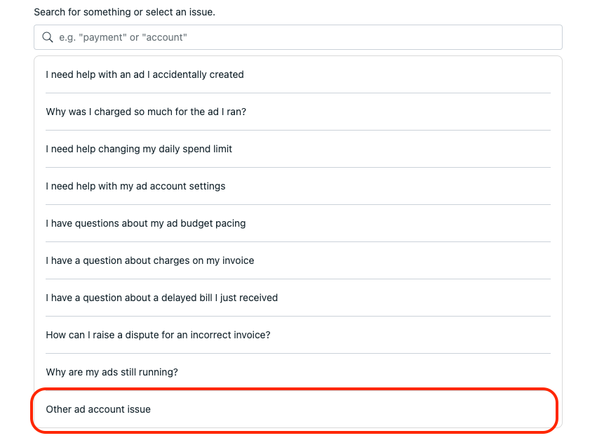 binghott's tweet photo. After yesterday's outage, based on past experience with similar issues, I would expect Meta to pay out refunds in 4-8 weeks, but if you want to increase the likelihood of a refund for you and for everyone, you must report the issue to Meta reps and/or support.

To make it simpler for you, I've put together instructions, screenshots, and what you can say to support. Please bookmark and share this!

Meta does not read these tweets or care what's happening in the community.

The only way Meta can understand the scope of this issue is if we all report it.

If you have a rep, complain and demand a refund.

If you don't have a rep, please go through the support channel.

The only way Meta can understand this issue is if we all report it.

Paste in this bit (or something like it) here:

"My campaigns overspent their budgets and seemed to ignore their cost caps yesterday due to a confirmed widespread Meta ad delivery outage, causing campaigns to spend more than expected and did so extremely inefficiently, causing me to lose money."

You should then see this option to "claim refund for ad spend":

Then you choose your ad account, and pick "other ad issue"

You'll then be able to write another message, where I would just paste the same blurb from earlier and then include this screenshot of the Meta Status Page:

Start the chat with support where you should confirm your ad account ID and again paste the same blurb from above, and I would also include something like this: 
"I understand that spend and performance can naturally fluctuate, however this was a widespread outage that caused significant financial losses for every advertiser I know. I expect my accounts to be refunded for the amounts of overspend and inefficient spend."

Start uploading any screenshots of evidence of your bad performance.

If you have multiple accounts, you might want to provide all of the account ID's in case they can help for more than just one.

Then politely answer any questions support asks and remember that they probably are not as familiar with Meta ads as you are and are likely not aware of the outage yesterday.

Hopefully you'll get to a point where they ask for the amount you are requesting for a refund. If you have estimates of what you think was lost, share that amount, but don't be greedy, use a realistic estimate based on recent past performance.

This is our best chance at getting the refunds we deserve.

I hope you found this helpful! Please repost or share this with your peers, and if you don't already follow me or @MetaBizStatus (the automated account I set up that reports Meta outages), please do!