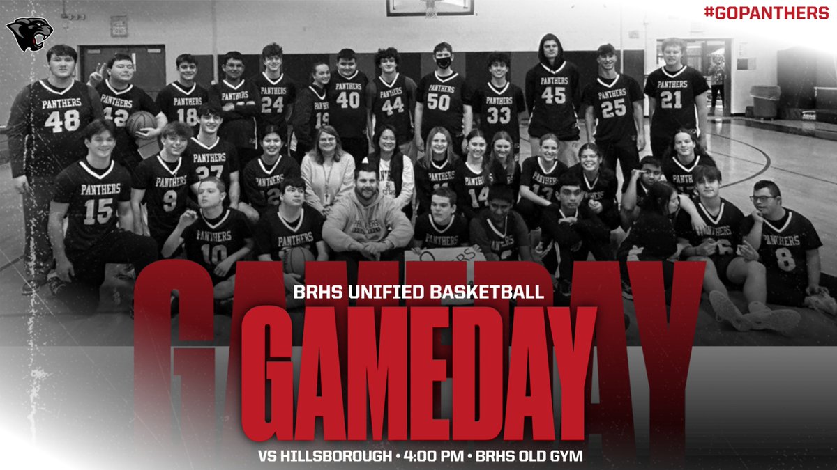 Come Cheer on Unified Basketball @ 4pm in the Old Gym for Senior Night! #GoPanthers