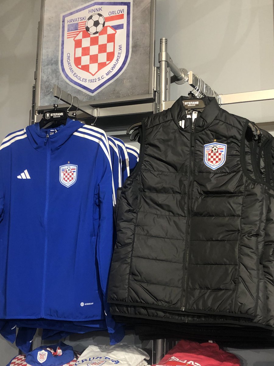 New <a href="/CroatianEagles/">Croatian Eagles SC</a> Merch drop at @StefansSoccer - Brookfield!  Adidas Tiro Windbreaker and Adidas Black Vest!  Perfect for the upcoming Spring Season!!  Shop the Brookfield store location or order online at StefansSoccer.com