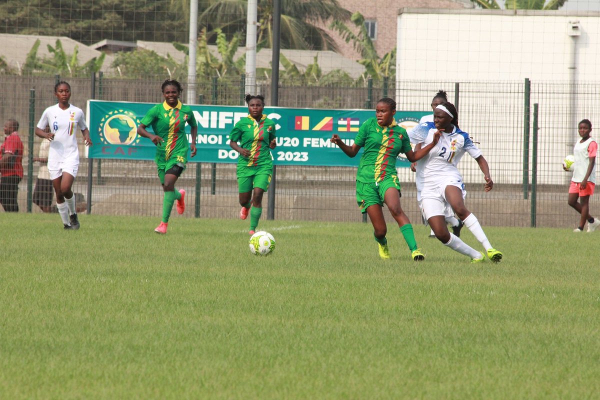 angulesley442's tweet photo. Match Day 3
2023 UNIFFAC U-20 Women's championship:
Halftime at the Bepanda Omnisport Annex stadium
RCA U-20 🇨🇫 2- 1 Congo U-20 🇨🇬
Daviella Wielemen Padou 12', Christelle Sylviane 42' /Destiné Malembe 14'
#RCACON
#UNIFFACU-20WC https://t.co/mcm3dcISpb