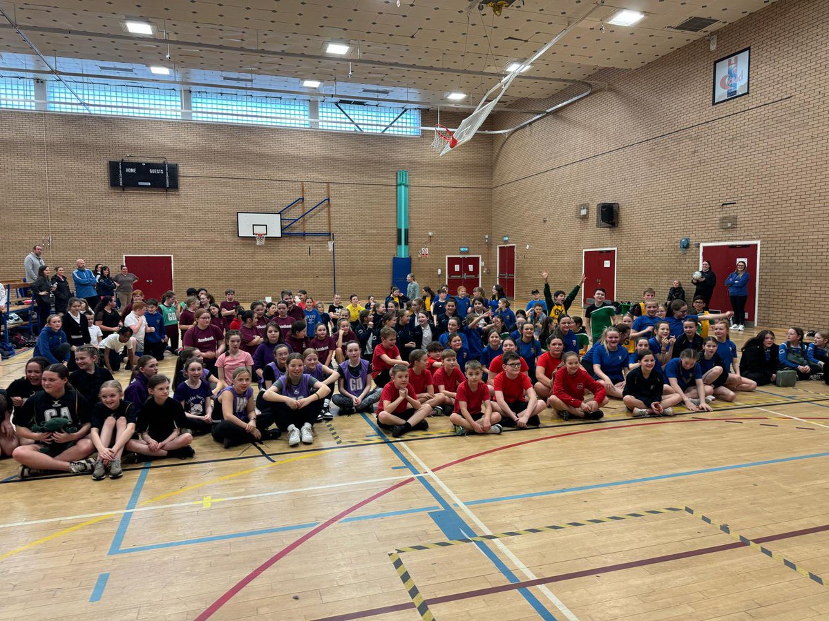 15 schools attended the Citadel this morning for our annual Primary Netball comp 🤩

Well done to everyone who took part and to our individual Spirit of Sport winners that showed good values throughout 👏🏼 
 
🥇 <a href="/StPatricksTroon/">St Patrick's PS Troon</a> 
🥈 <a href="/KingcasePS/">Kingcase Primary School and EYC</a> 

#Compete
#ThrivingCommunities