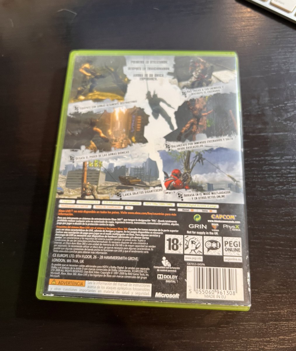 RibbonGirlArms's tweet photo. Clasicazo de #xbox360 que se une a la colección… #BionicComando el juego de Capcom llega a mi biblioteca videojueguil retro de xbox. https://t.co/yb702WTLDG