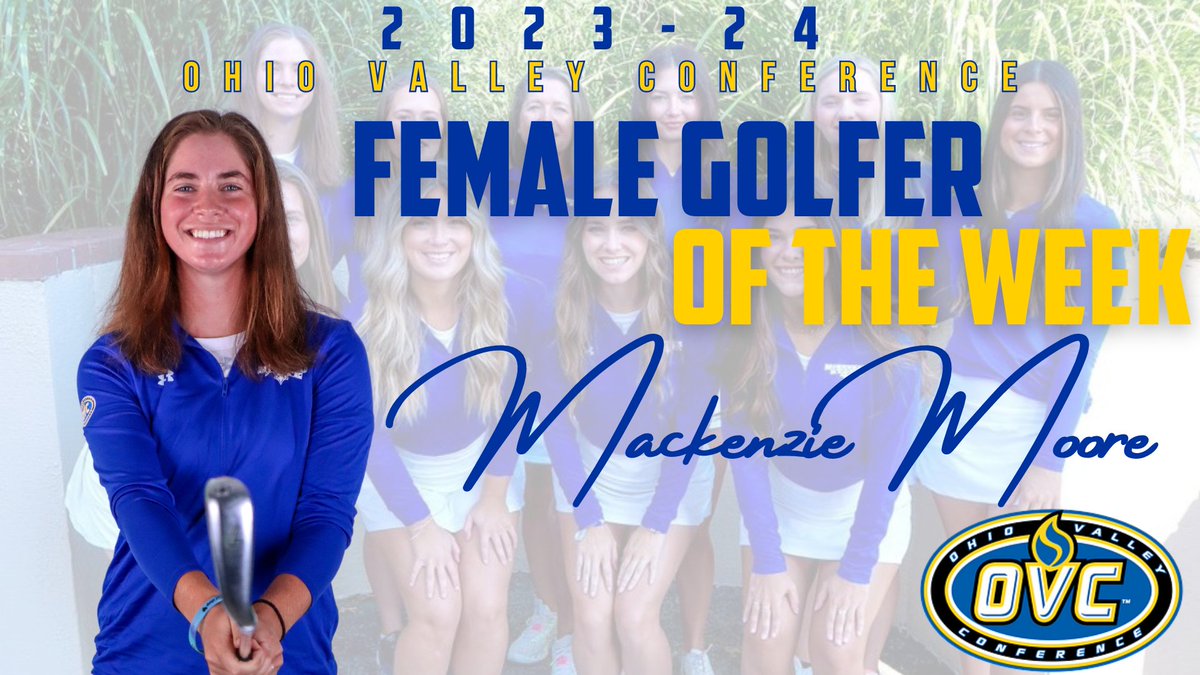For the 4th time this season, <a href="/MSUEaglesWGolf/">MSU Women's Golf</a>'s MacKenzie Moore (<a href="/Attack23Mack/">MacKenzie Moore</a>) has earned OVC Golfer of the Week. Moore finished 4th in a field of 82 at the Advance Golf Partners Collegiate to start the spring season.

Story: bit.ly/3uxYZaS #SoarHigher