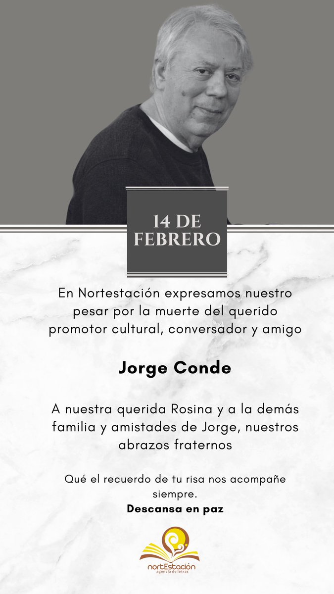 A nuestra querida Rosina y a la demás familia y amistades de Jorge, nuestros abrazos fraternos.