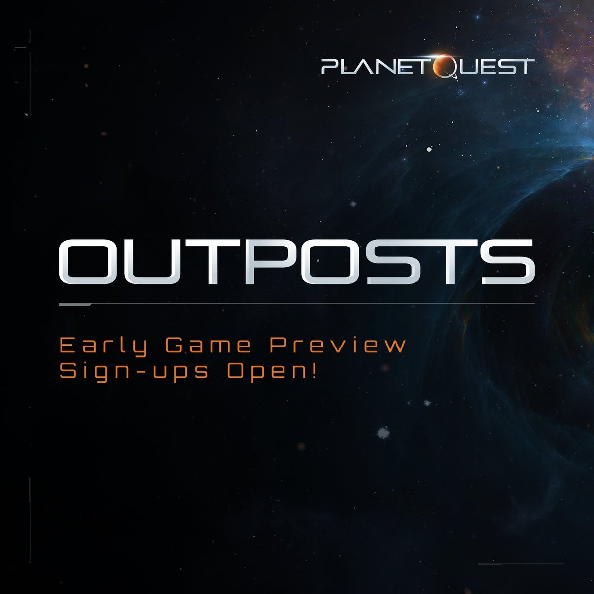 JoinPlanetQuest's tweet image. The #PQOutposts Early Game Preview sign-ups are going strong! 🎆

We wanted to compile all the relevant info in one place, so we’ve just released a new blog post. 📫

It covers the game at a high level and also goes into more details on the raffle grand prize! 👀