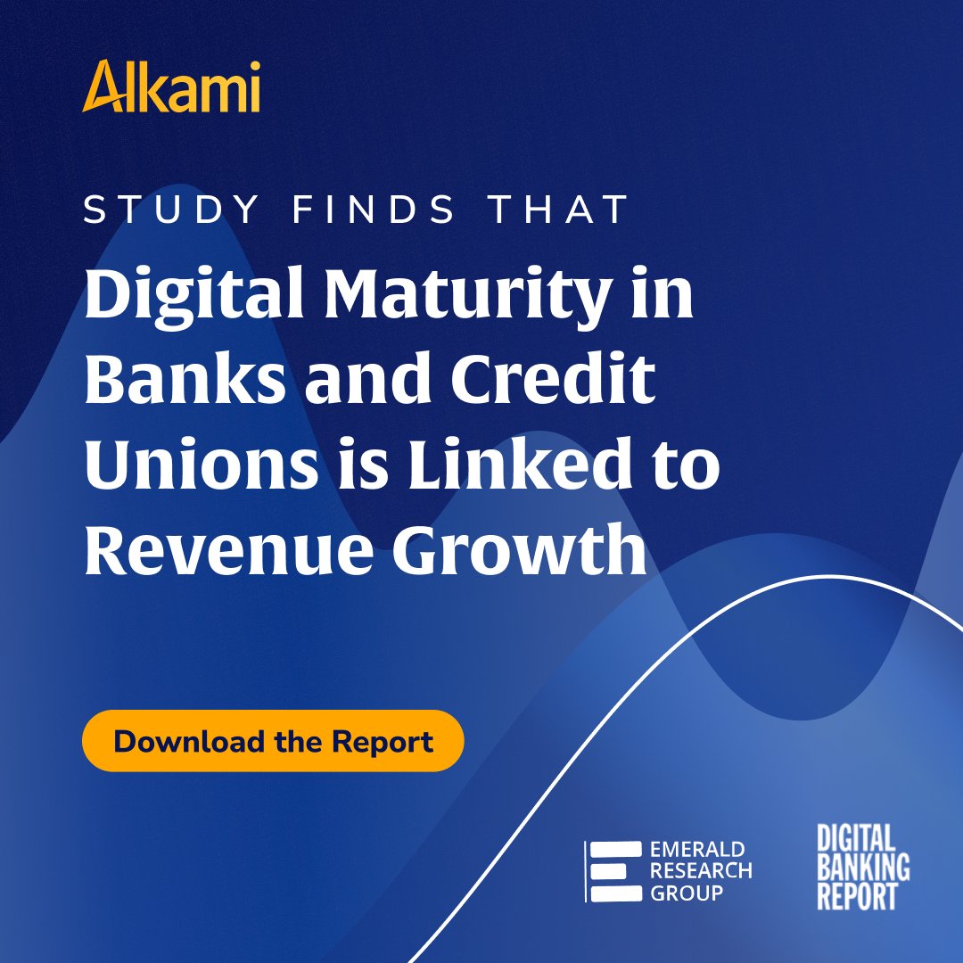 🚀 Announcing: The Digital Sales & Service Maturity Model Report by Alkami + @EmeraldResearch + @JimMarous! Unveiling groundbreaking insights from 215 #financialinstitutions, categorizing #banks and #creditunions based on #digitalmaturity

Download now!
info.alkami.com/l/778723/2024-…