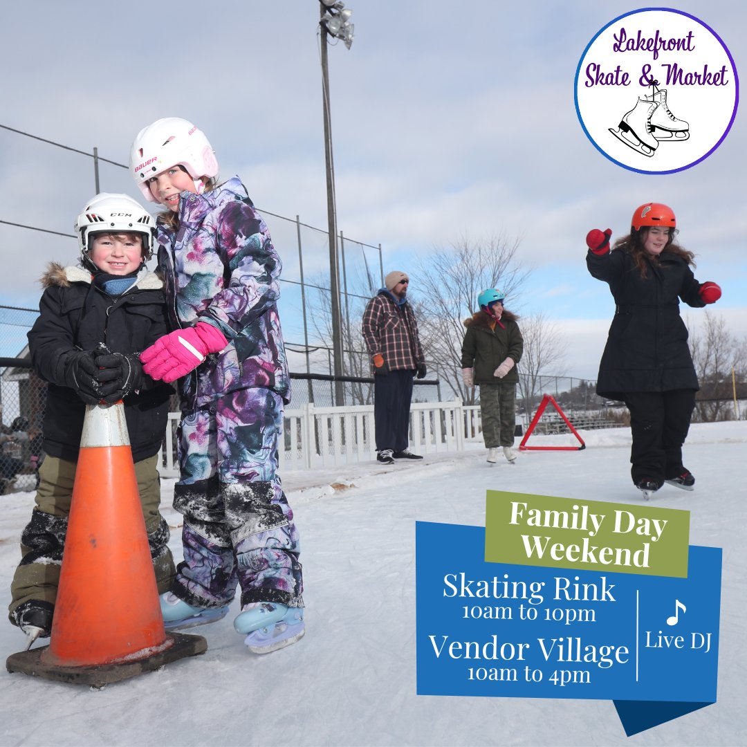 We have some great Family Day activities planned this weekend! 🙌
Additional to our Family Day Fun event taking place at the Scugog Arena on Monday, our Lakefront Skate and Market will both be in full swing this weekend! ⛸️
scugog.ca/lakefrontskate