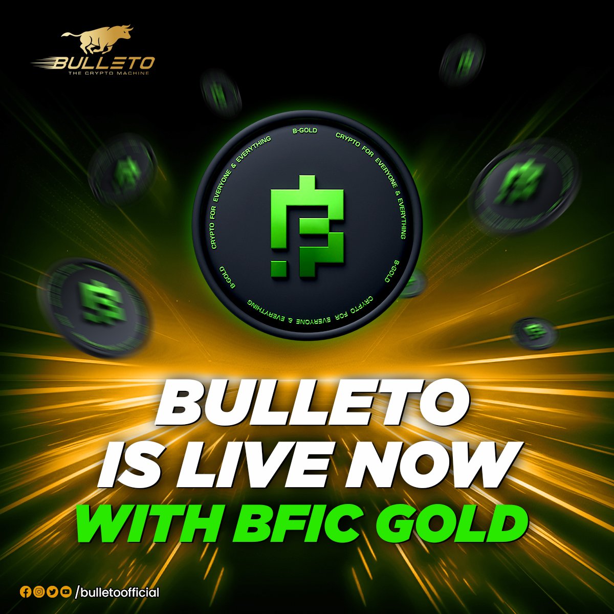 Unveiling the next chapter for the Bulleto Community!🔥

Introducing Bulleto - The Crypto Machine, now soaring high with the power of BFIC Gold!

#Bulleto #BulletoCommunity #BFICGold #BFICGoldincome #BFICCommunity #BFICGoldCommunity #TheCryptoMachine #NowLIVE #Changeyourlife #ear