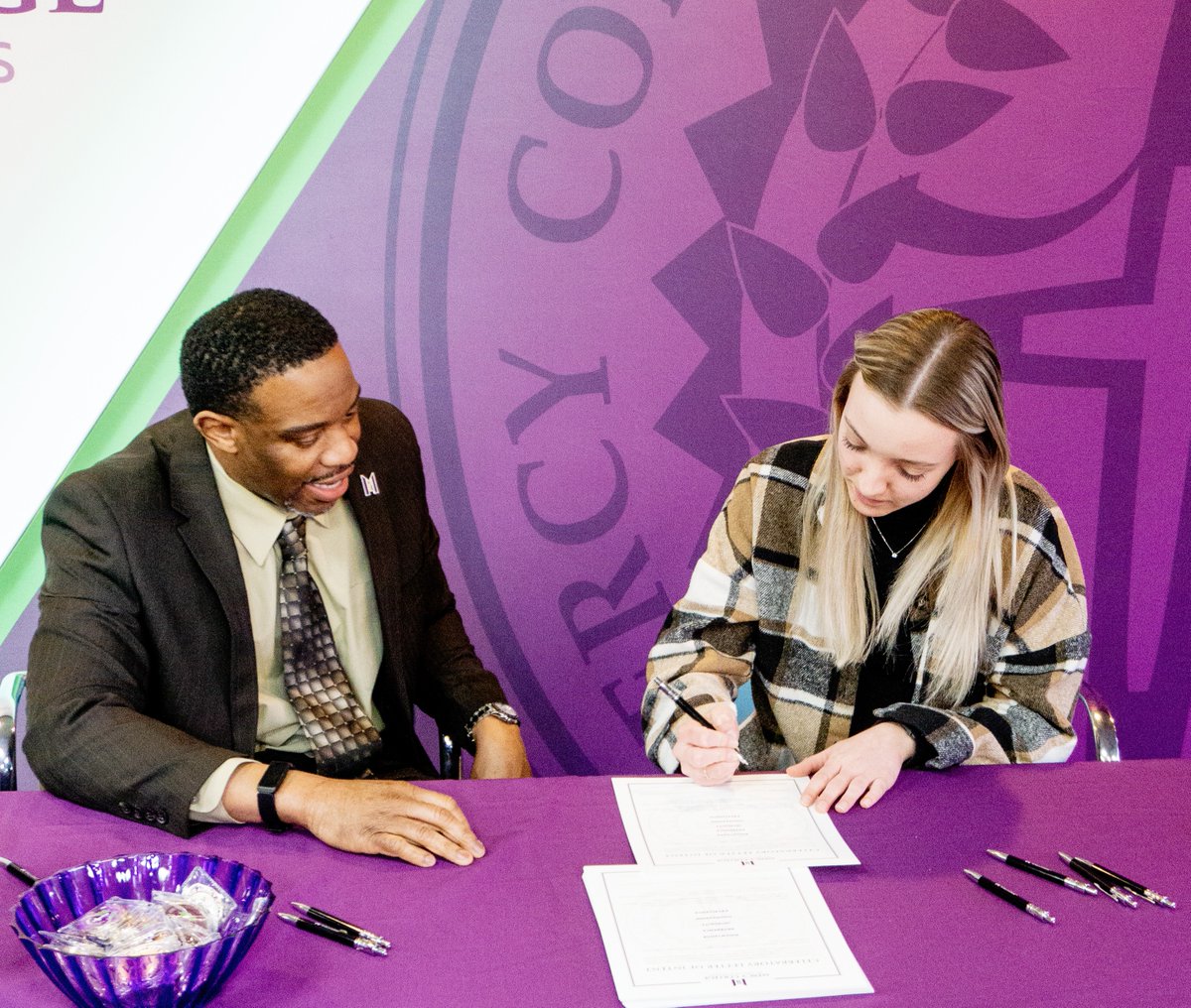 It's just ONE WEEK until we celebrate our #MercyCollegeSigningDay2024. Will we see you there? MCHS.edu/Signing-Day